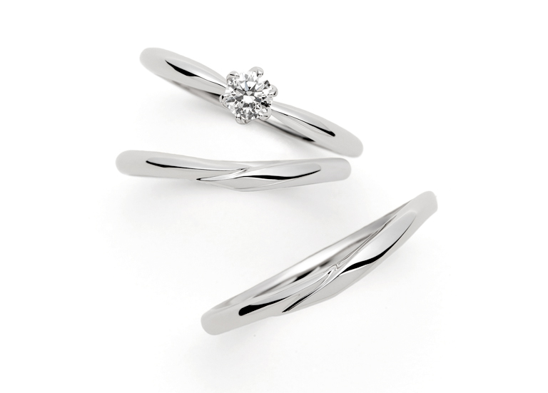 シンプルデザインの結婚指輪