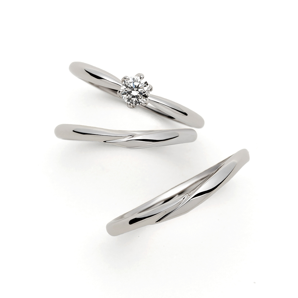 IKAZUCHI - AFFLUX |愛する人へ贈るゆびわ言葉®がついた婚約・結婚指輪